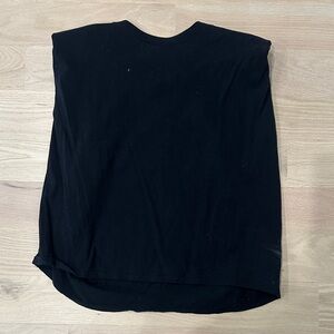 Babaton Black Sleeveless Boxy Tank Top